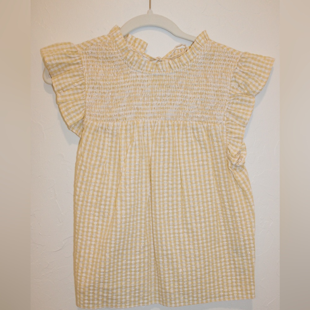 English Factory Metallic Plaid Top XS